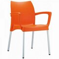 Grillgear Dolce Resin Outdoor Armchair Orange GR2843597